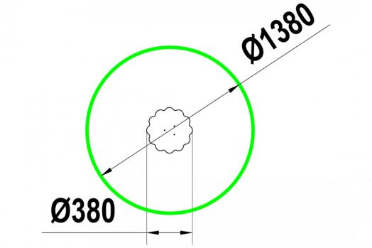 Столик песочный для детской площадки "Цветочек"