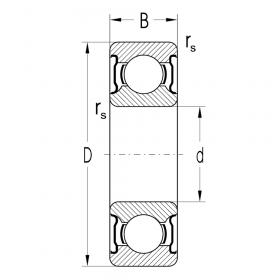 Подшипник 6000 2RS C3