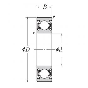 Подшипник 6201 ZZ C3 E
