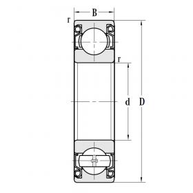 Подшипник 6201 2RS C3