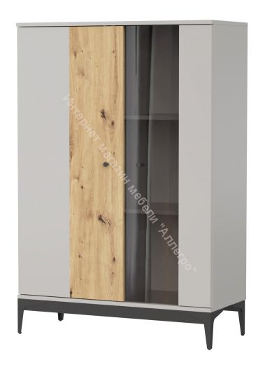 Комод КД-1 NORDIC Холодный серый/Дуб Артизан