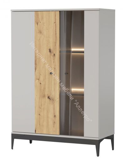 Комод КД-1 NORDIC Холодный серый/Дуб Артизан
