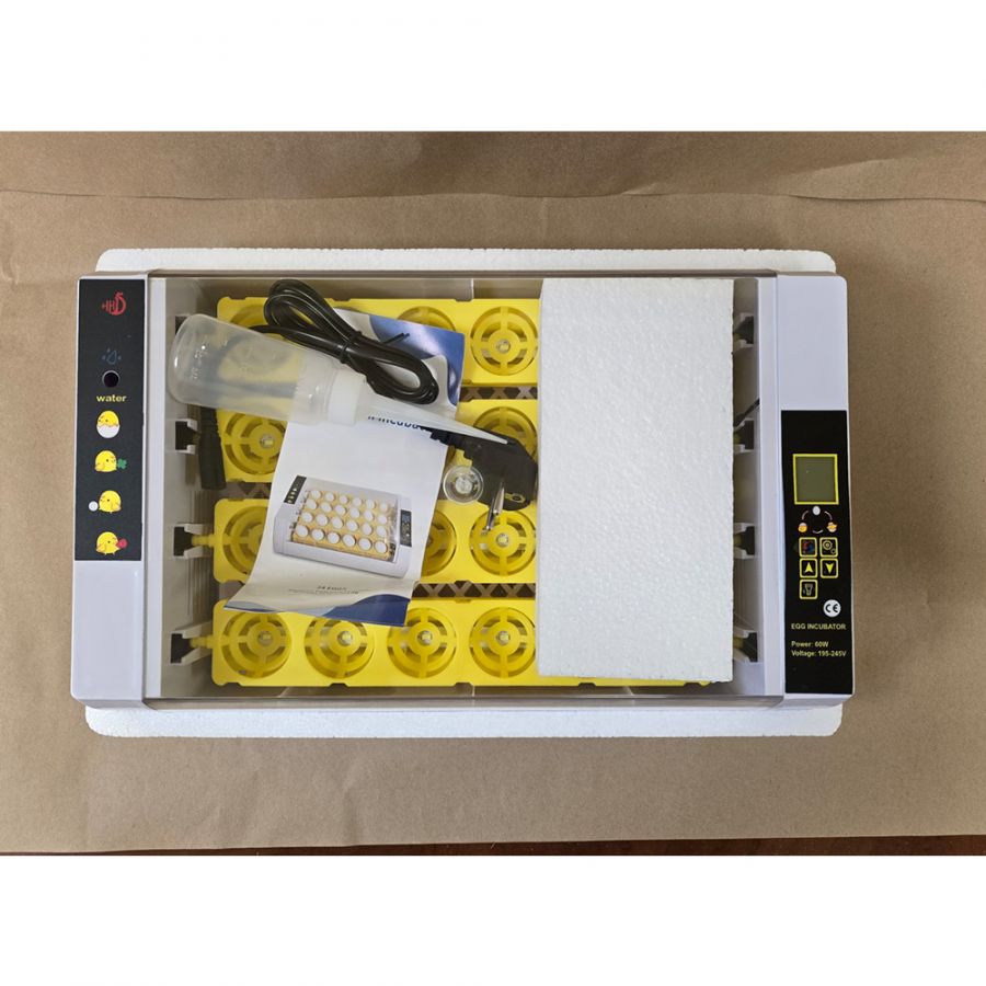 Инкубатор HHD на 24 яйца с овоскопом, автоматический переворот (УЦЕНКА)