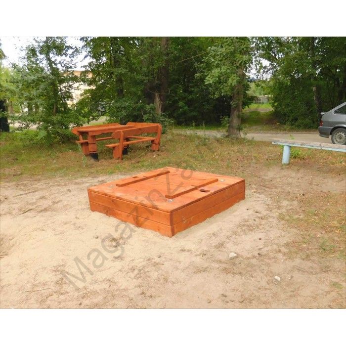 Песочница-коробка с крышками ПД - 07