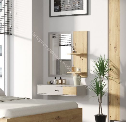 Зеркало NORDIC Холодный серый/Дуб Артизан