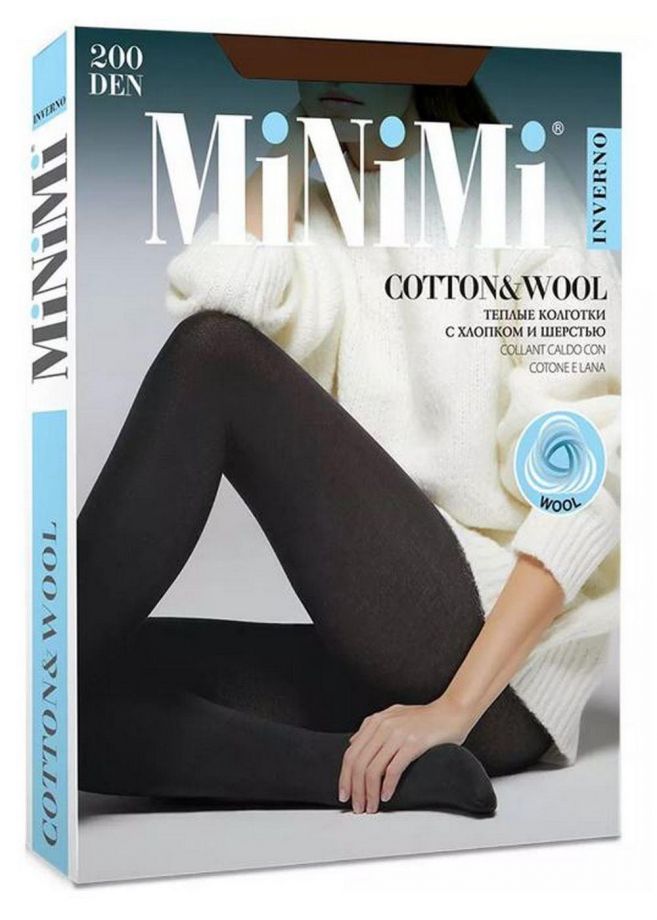 колготки MINIMI Cotton&Wool 200