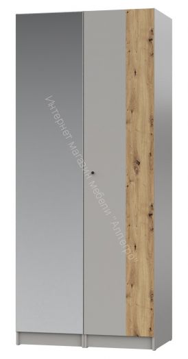 Шкаф НОРДИК К-3 Комбинированный одно зеркало