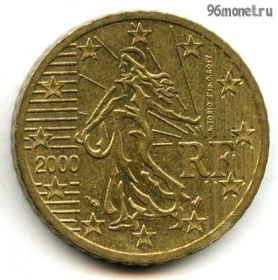Франция 50 евроцентов 2000