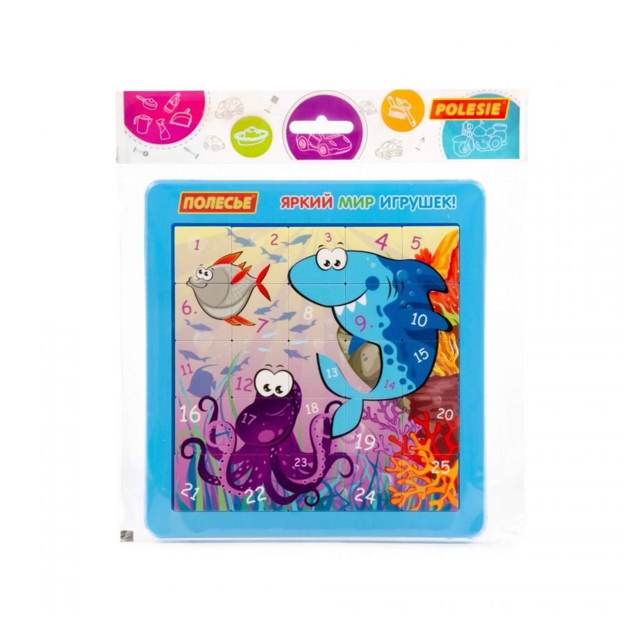 Набор игровой настольный "Морские обитатели №1" (25 элементов) (в пакете)