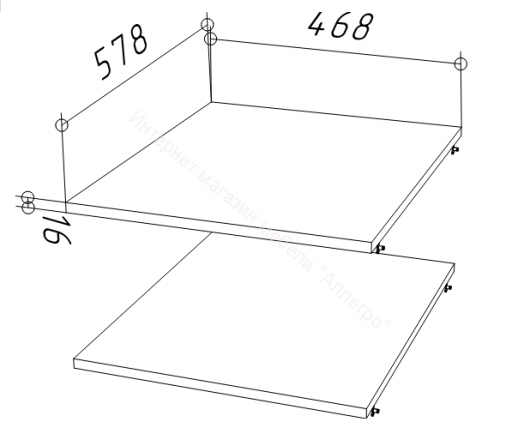 Шкаф НОРДИК К-6 3000 Холодный серый