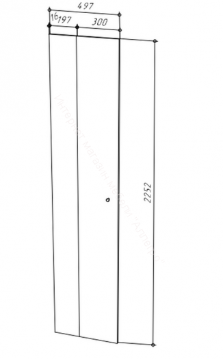 Корпус шкафа 1000 НОРДИК Холодный серый