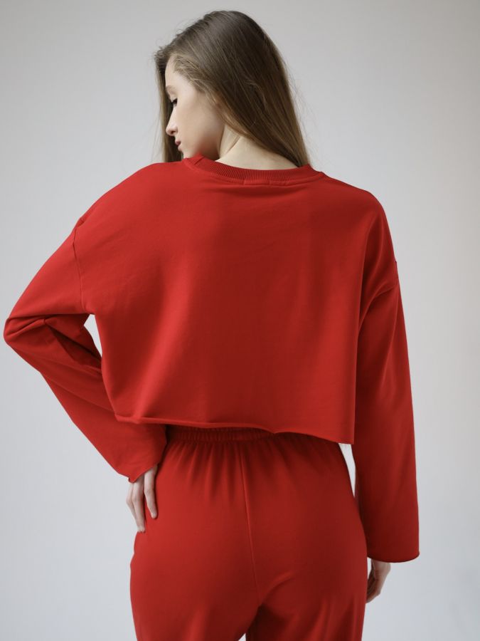 Брюки оверсайз красные