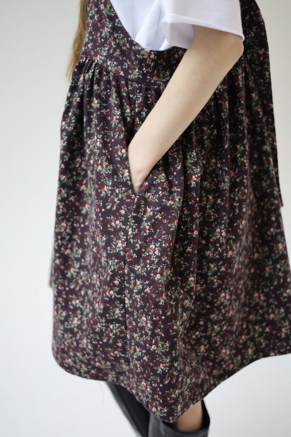 Сарафан Molle винный в цветочек