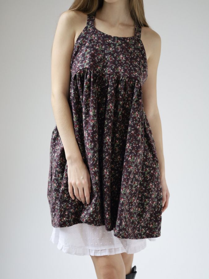 Сарафан Molle винный в цветочек