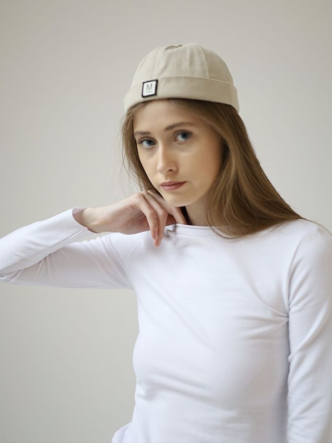 Лонгслив белый