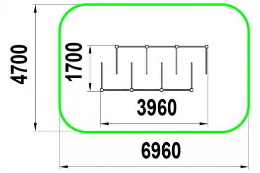 Лабиринт для игровой - спортивной площадки  ЛАБ-1.2.1