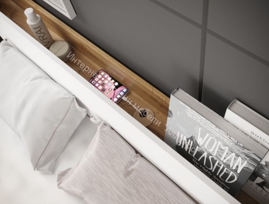 Модульная спальня К-2 (N) FRESCO Белый/Дуб Вотан