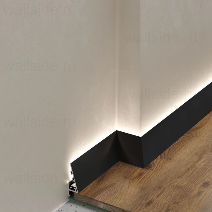 Микроплинтус Laconistiq Light чёрный