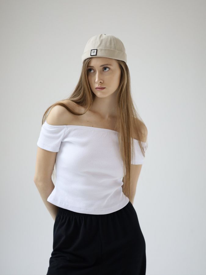 Топ футболка белая