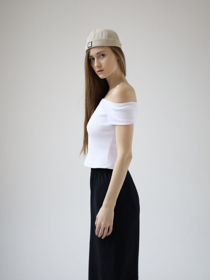 Топ футболка белая