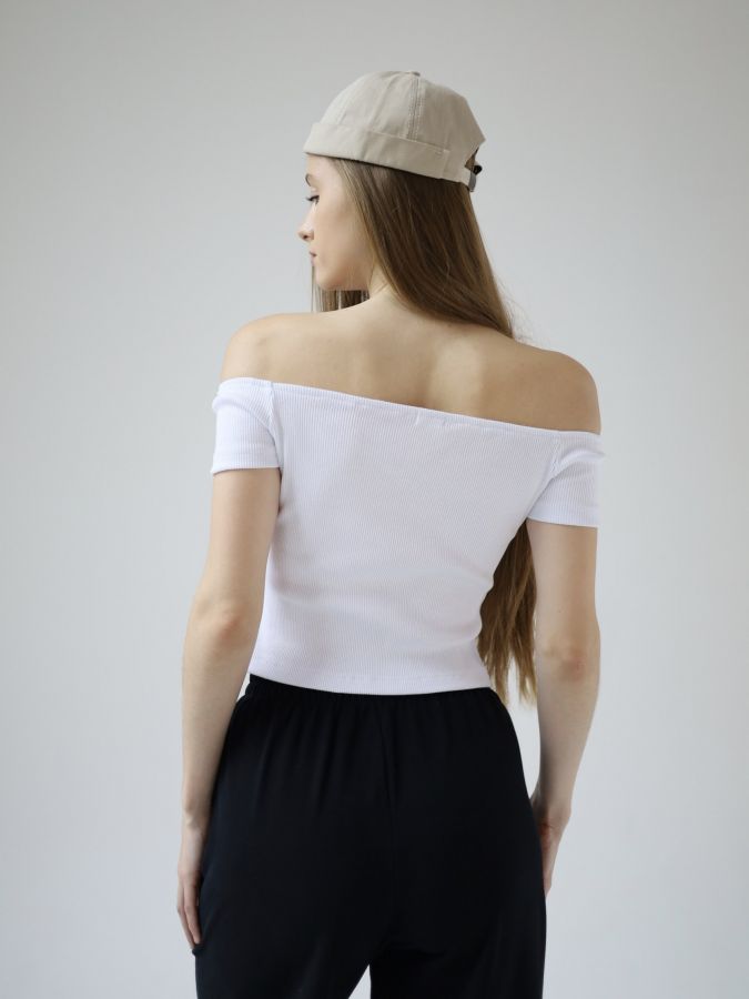 Топ футболка белая