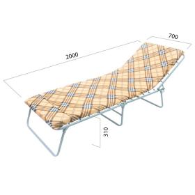 Раскладушка - кровать "Соня М600" с матрасом, 200х70х31см, до 120 кг, для взрослых, микс