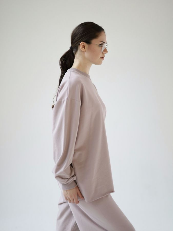 Кофта с длинным рукавом туман