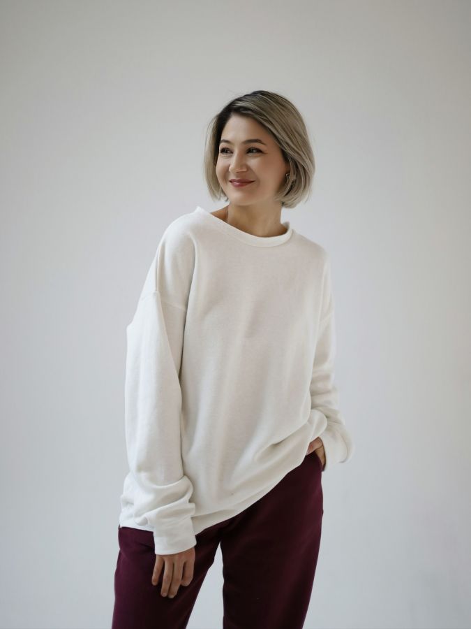 Свитшот из конопли с начесом