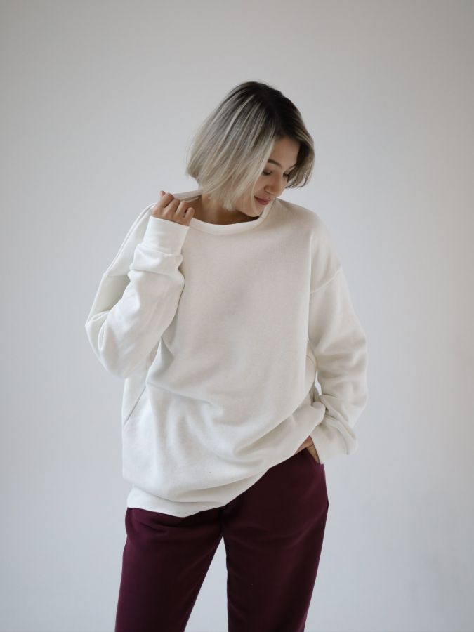 Свитшот из конопли с начесом