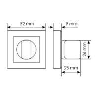 Сантехнический фиксатор Morelli MH-WC-S схема