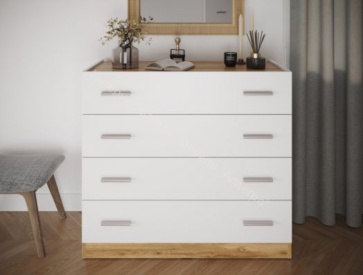 Модульная спальня К-2 (N) FRESCO Белый/Дуб Вотан