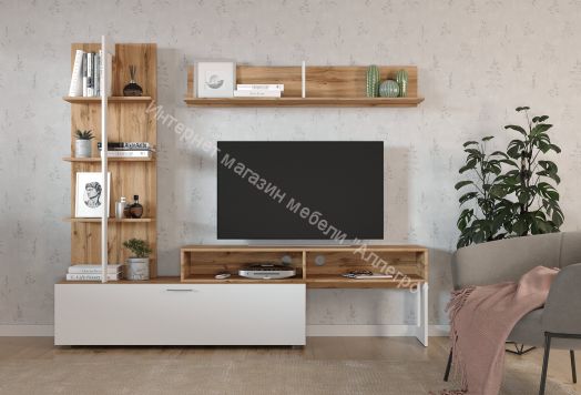 Гостиная Juno Дуб Вотан/Белый