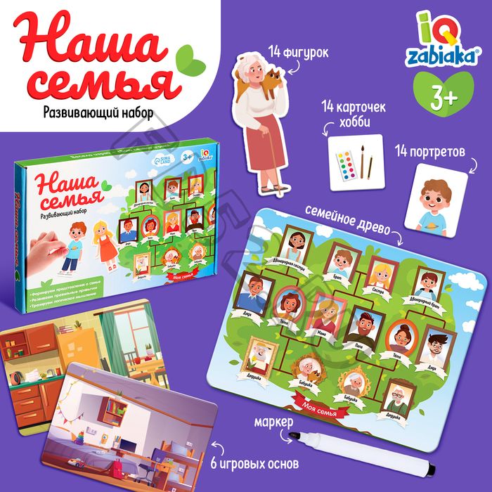 Развивающий набор «Наша семья», 3+