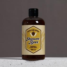 Гель для душа Shower Beer, 500 мл, аромат пшеницы и бергамота, ЧИСТОЕ СЧАСТЬЕ