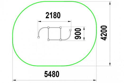 Шведская стенка "Завиток" ШС-1.1