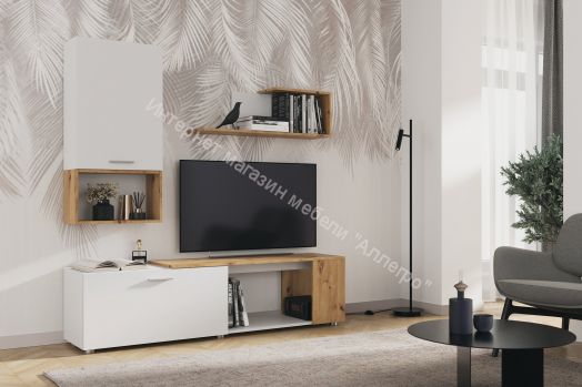 Гостиная SVISS Белый/Дуб Артизан