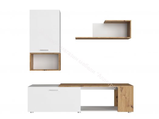 Гостиная SVISS Белый/Дуб Артизан