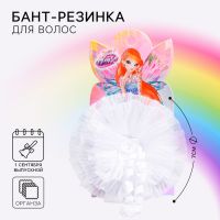 1 сентября. Бант для волос, ВИНКС, в горошек с розочкой, 11 см 4665763