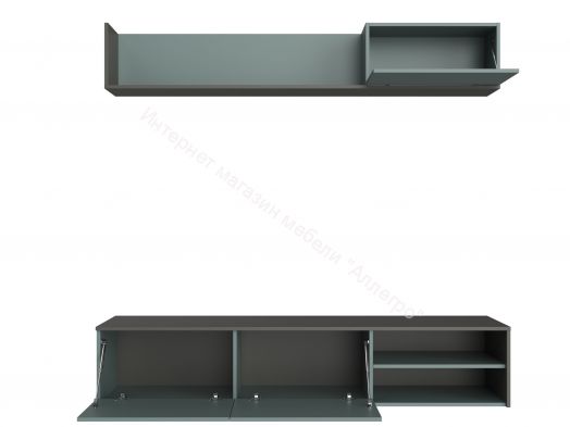 Гостиная VICCO Серый графит/Сумеречный голубой