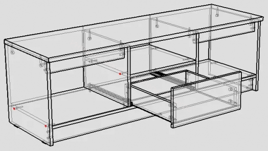 Тумба ТВ Ларго Дуб Сонома