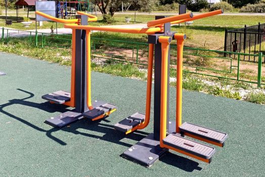 Тренажер уличный тройной «Шаговый - Шпагат - Маятник» ТР-2.10