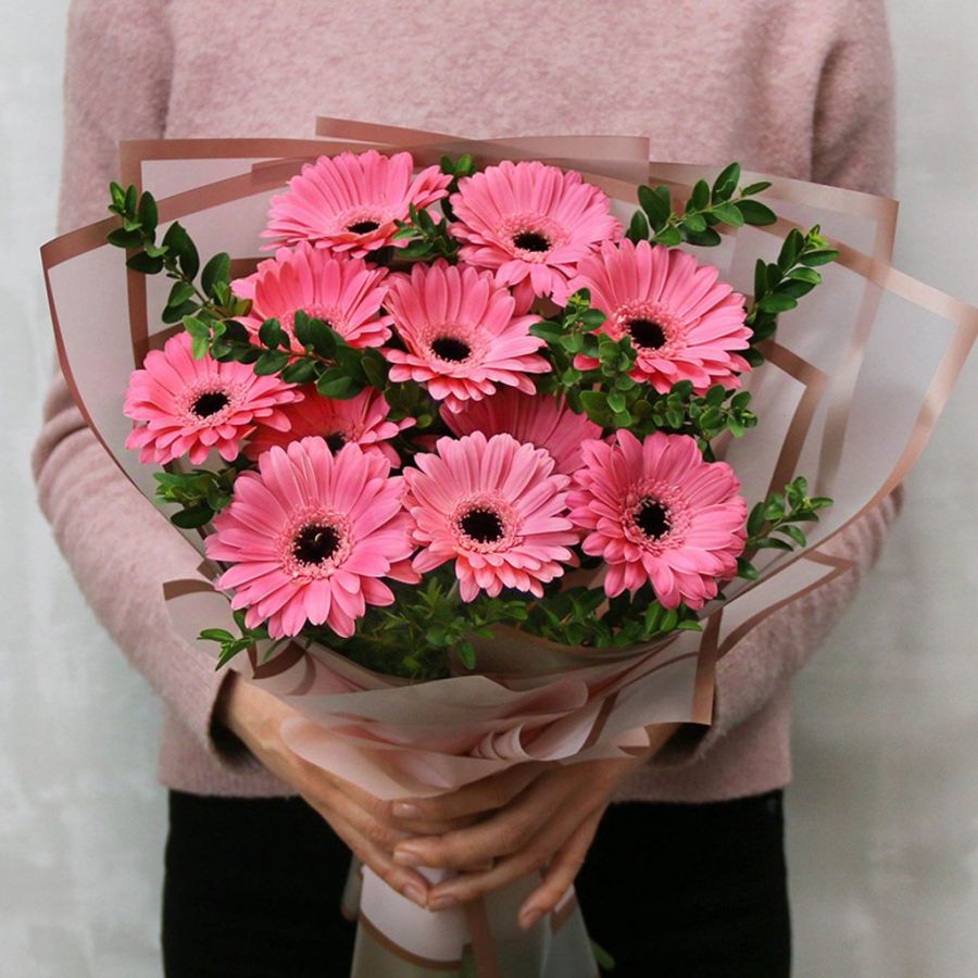 Букет из розовых гербер