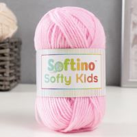 Пряжа 100% акрил "Softy Kids" 90м ±5м 50 гр цвет 09 розовый зефир