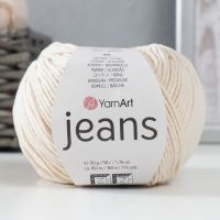 Пряжа "Jeans" 55% хлопок, 45% акрил 160м/50гр (05 св.бежевый)