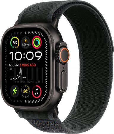 Умные часы Apple Watch Ultra 2 2024 Black Titanium Case, Black Trail Loop, S/M