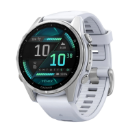 Умные часы Garmin Fenix 8 43 mm AMOLED Silver with Whitestone Silicone band