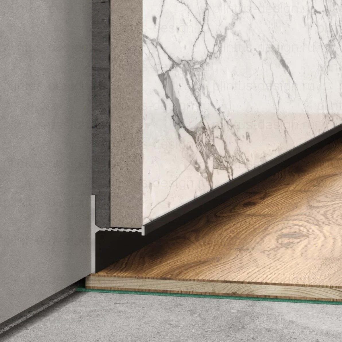 Laconistiq Reverse 2.0 теневой плинтус Золото