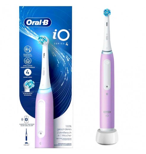 Электрическая зубная щетка Oral-B iO 4 Lavender с инновационной IO технологией, 4 режима чистки