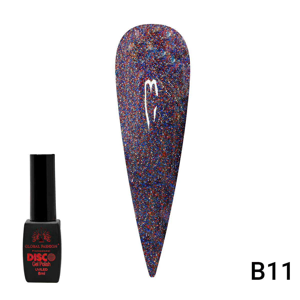 Гель-Лак Global Fashion Disco Gel Shine Spectrum B11