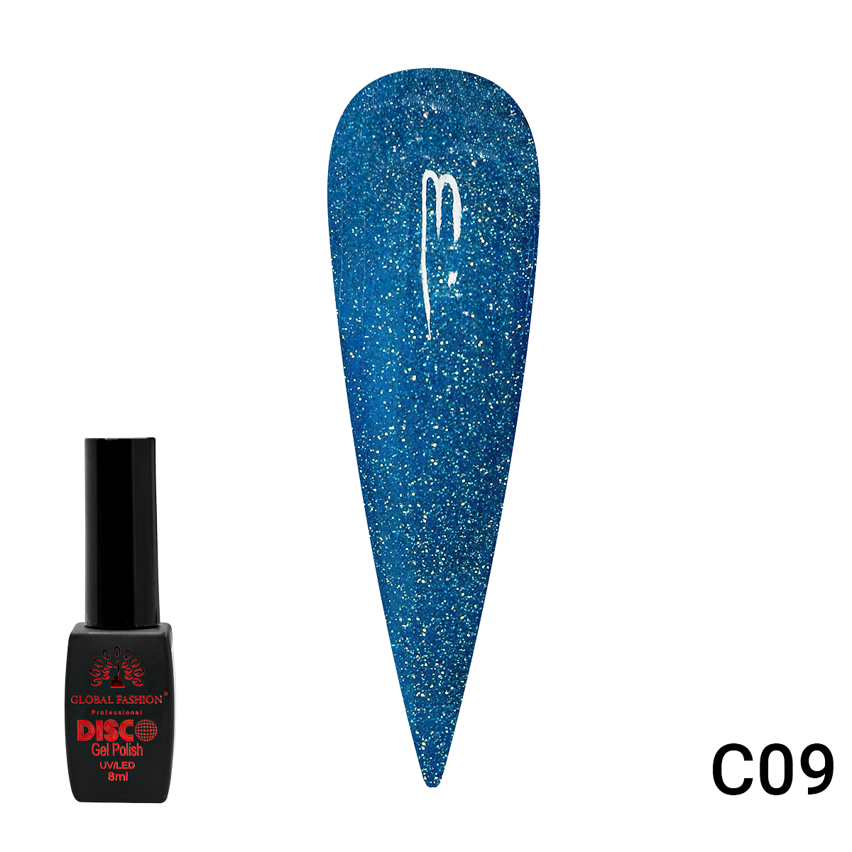 Гель-Лак Global Fashion Disco Gel Shine Spectrum C09